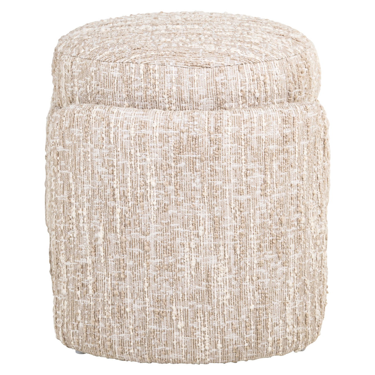 Pouffe & Footstool Cupid beige angora with storage