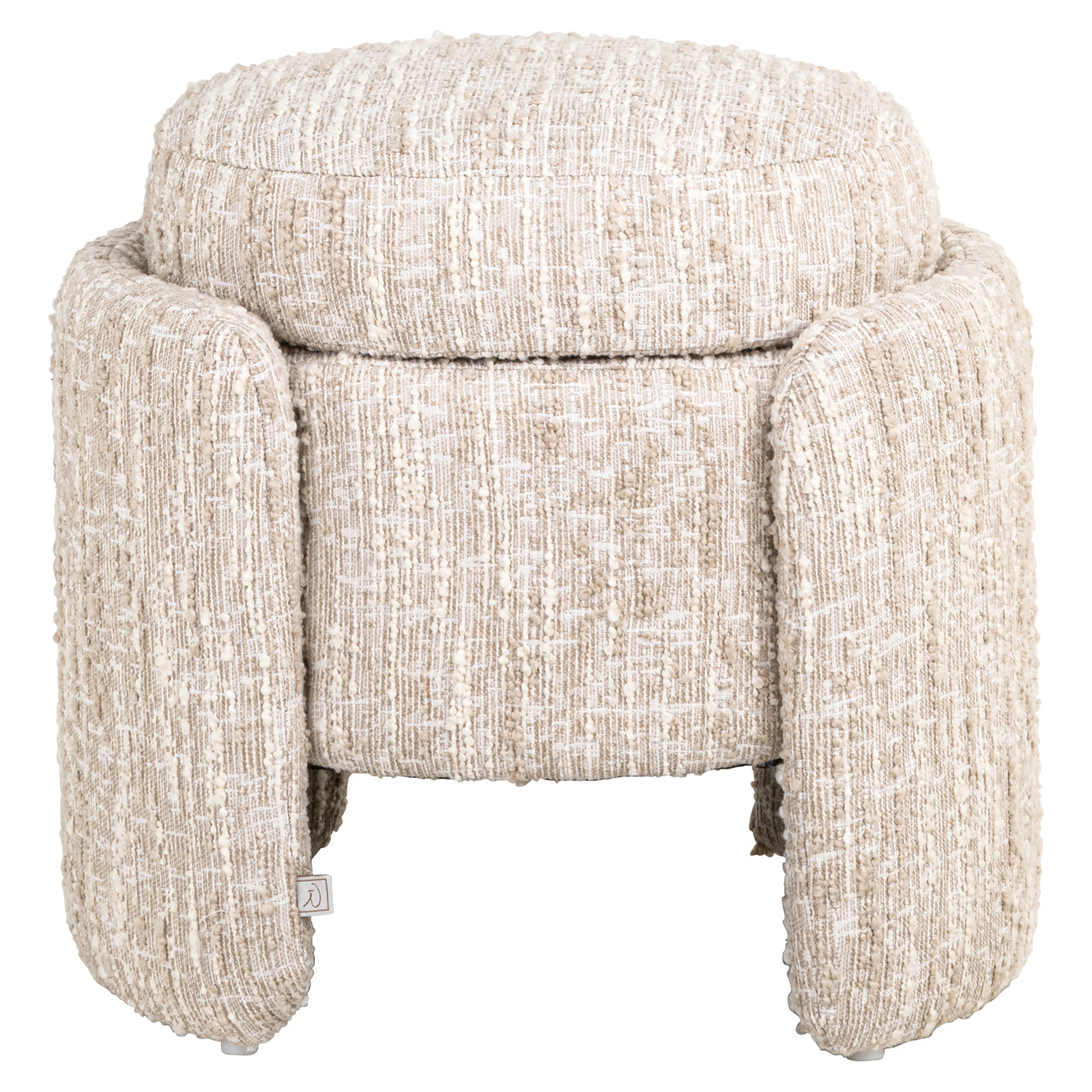 Pouffe & Footstool Cupid beige angora with storage