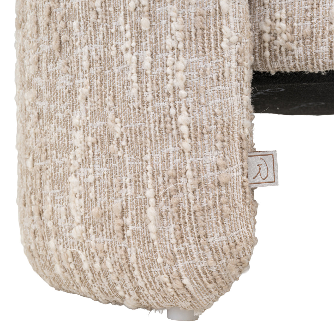 Pouffe & Footstool Cupid beige angora with storage