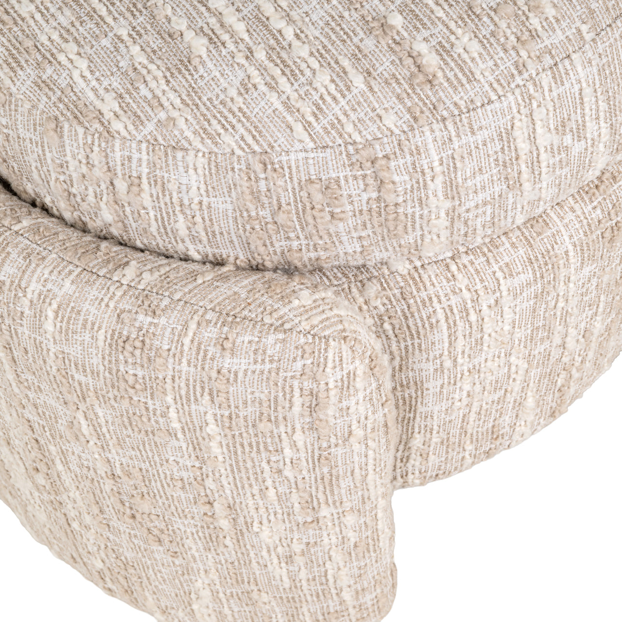 Pouffe & Footstool Cupid beige angora with storage