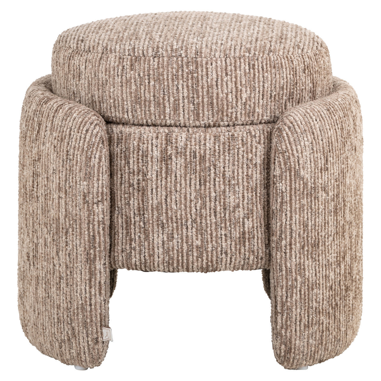 Pouffe & Footstool Cupid mocca linear with storage