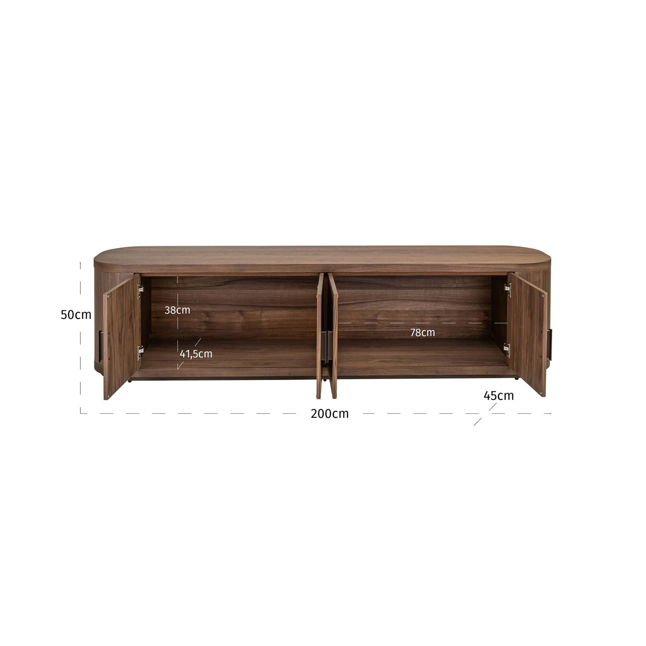 TV cabinet Windsor walnut