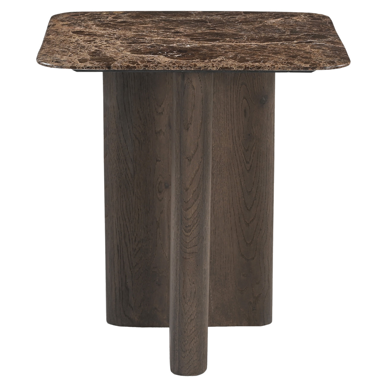 End table Castello Smoked charchoal marble top
