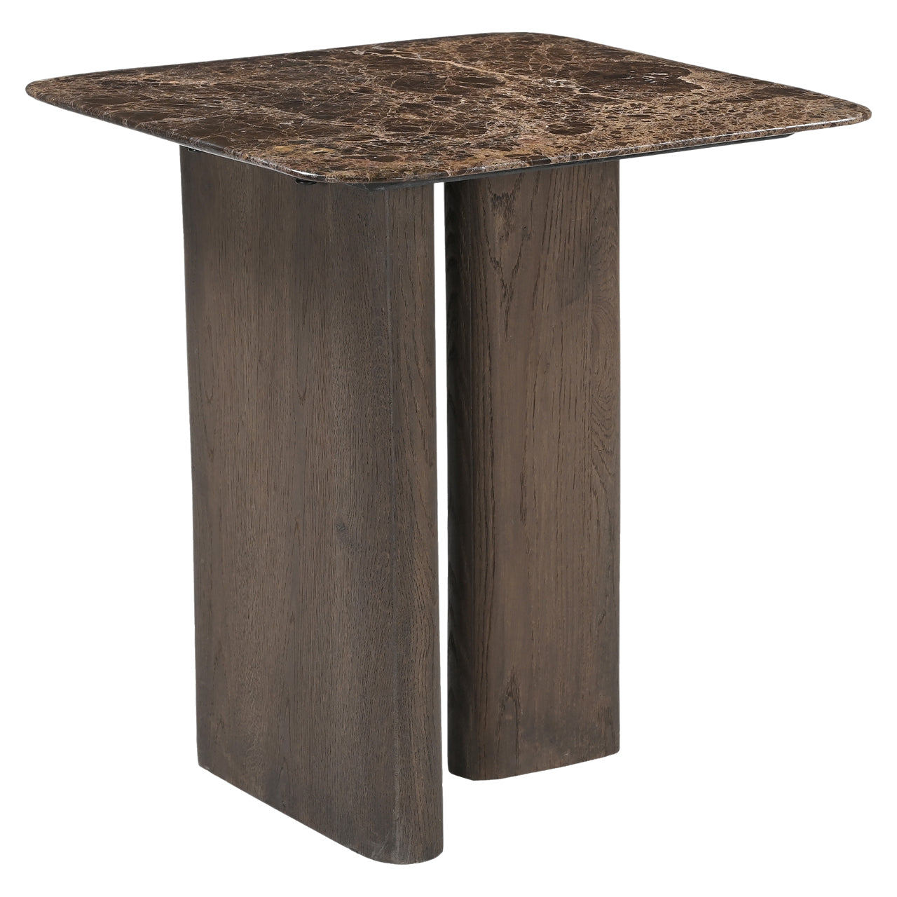 End table Castello Smoked charchoal marble top