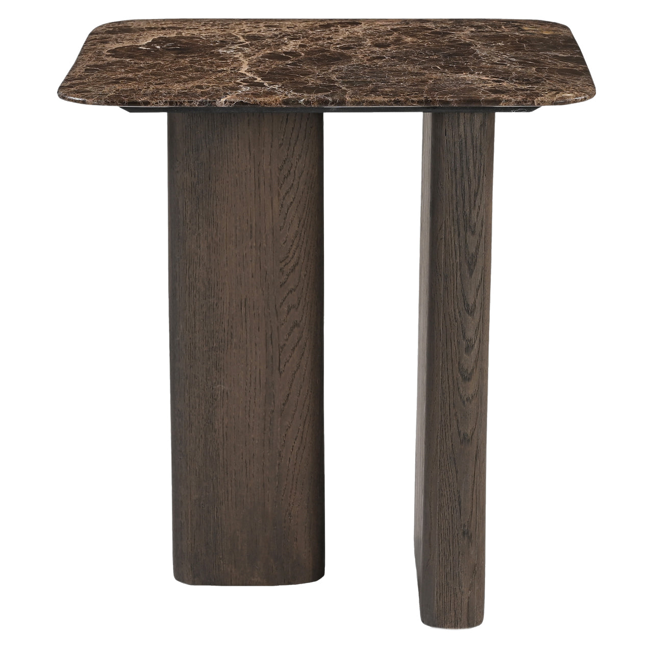 End table Castello Smoked charchoal marble top
