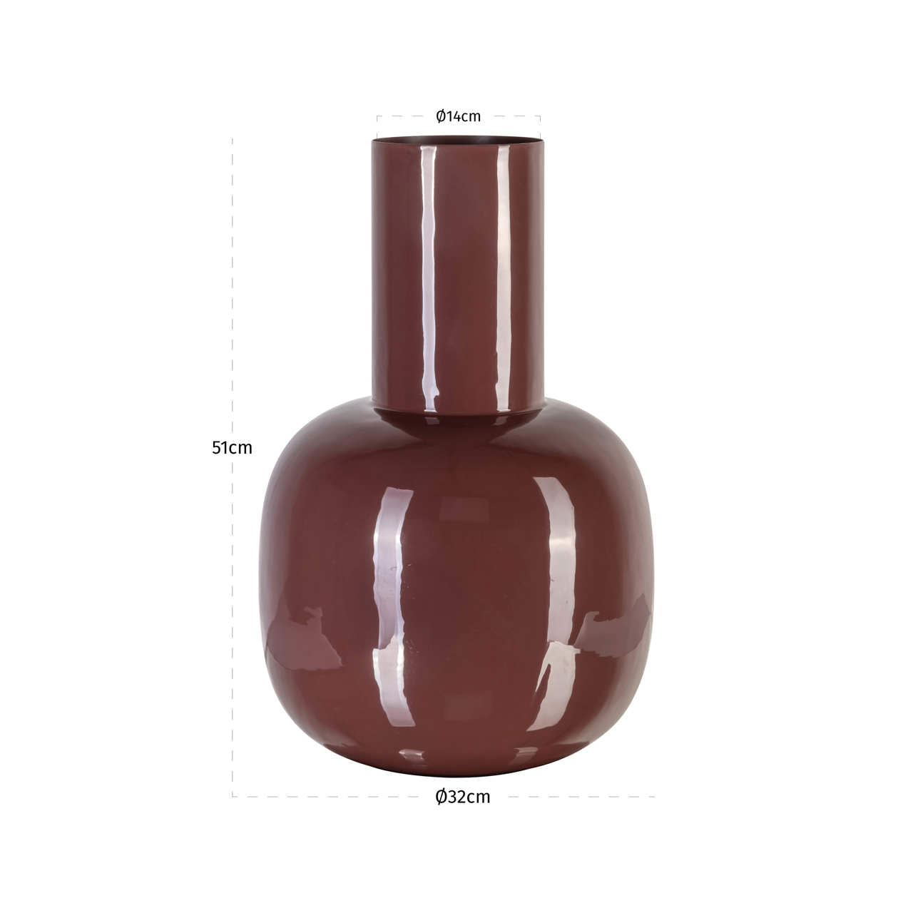 Vase Lily Sable brown