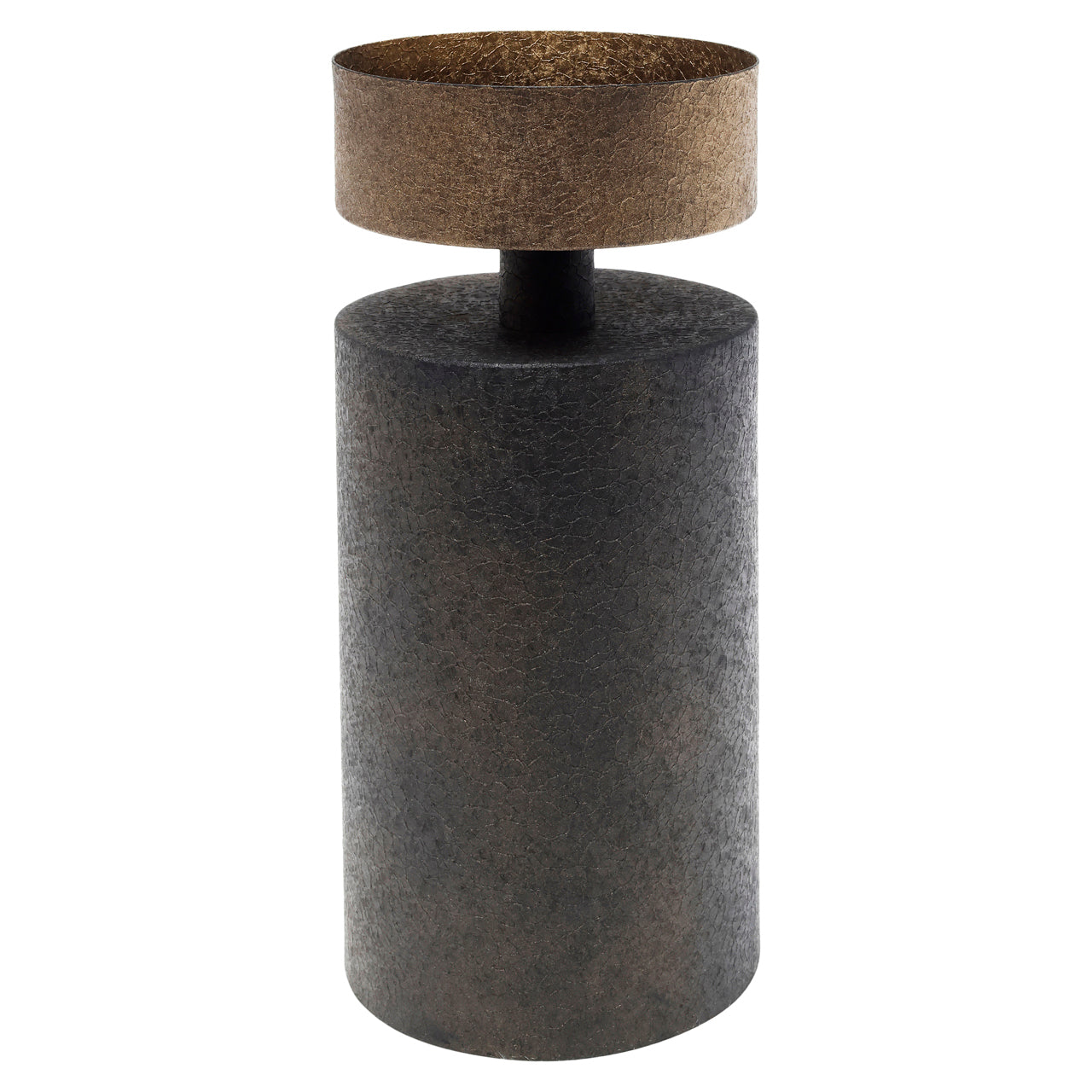 Candle holder Harlow brass antique small
