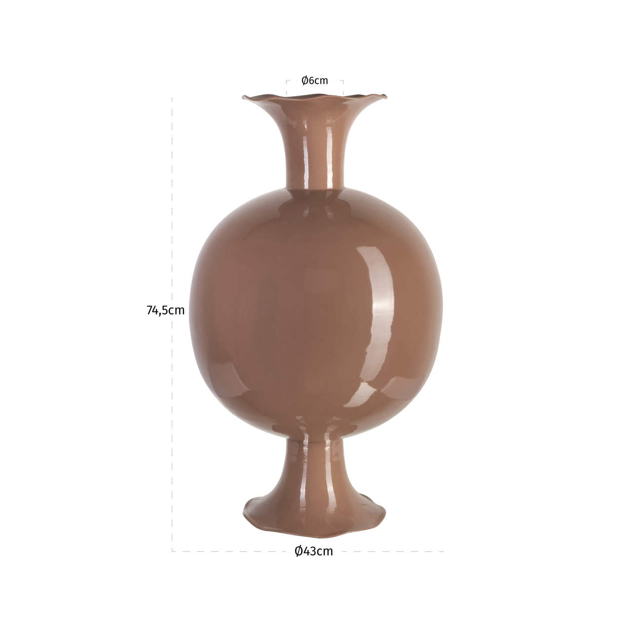 Vase Mochi mocha mousse