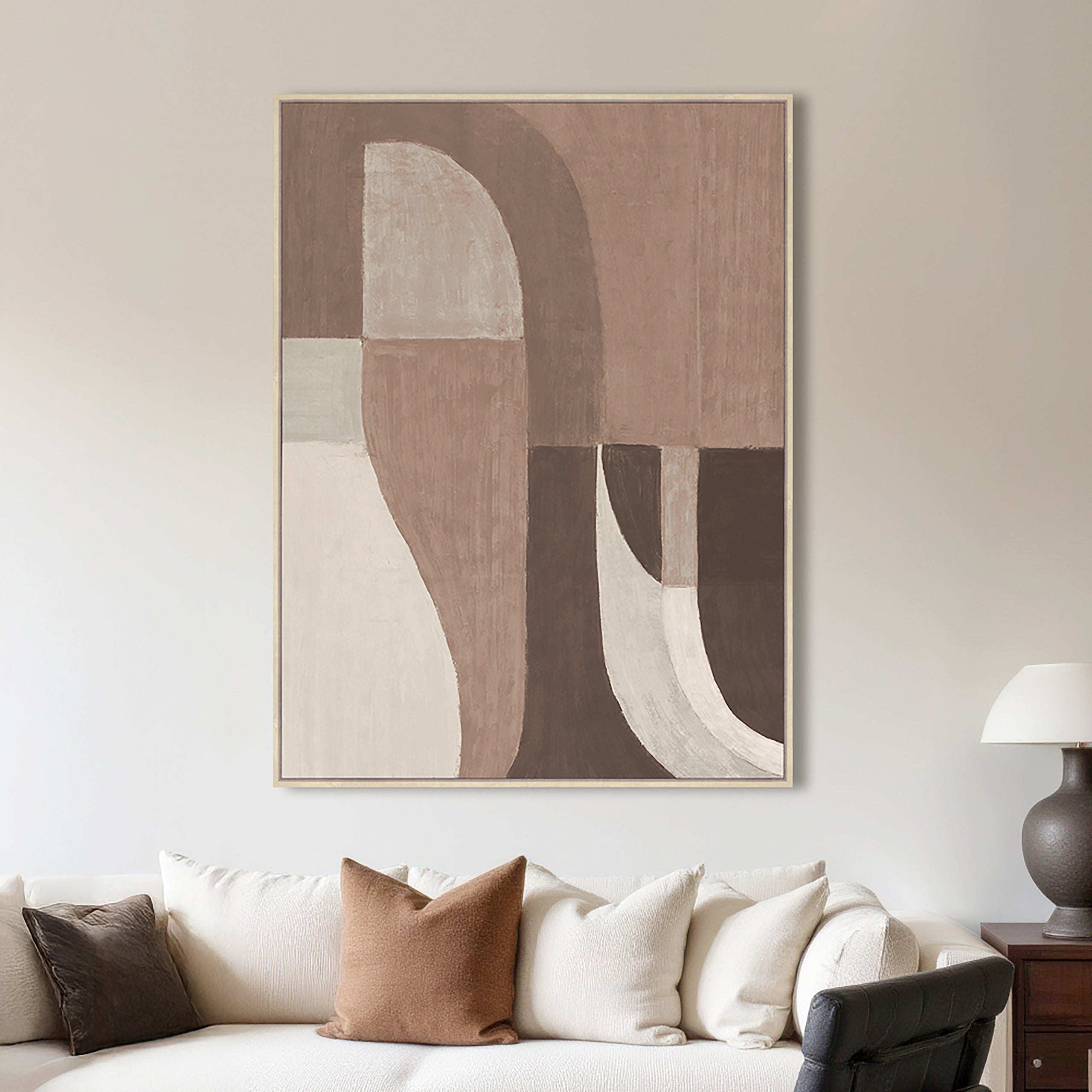 Wall art Tatu left brown
