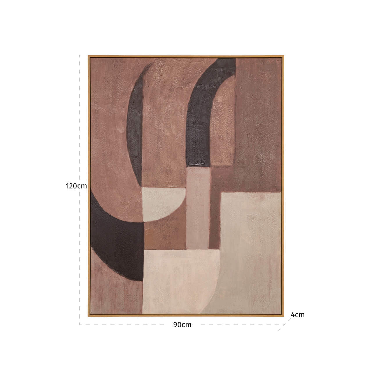 Wall art Tatu right brown