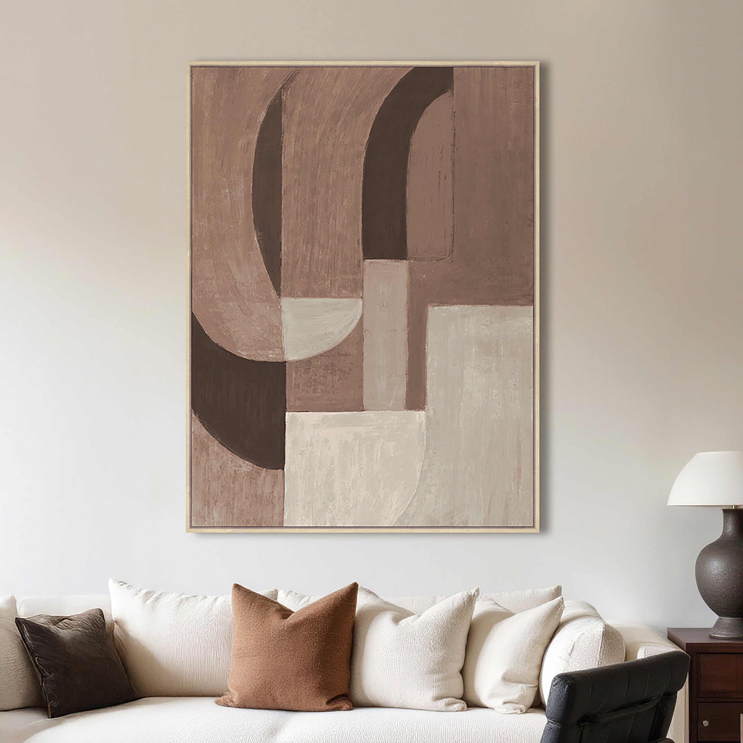 Wall art Tatu right brown
