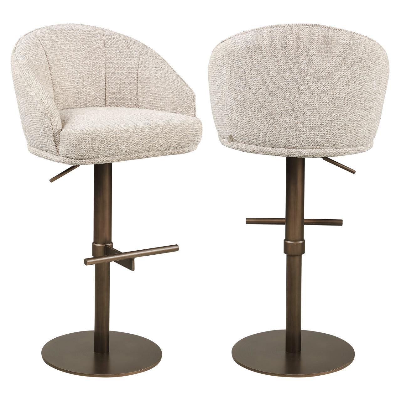 Bar stool Beverly natural fancy swivel