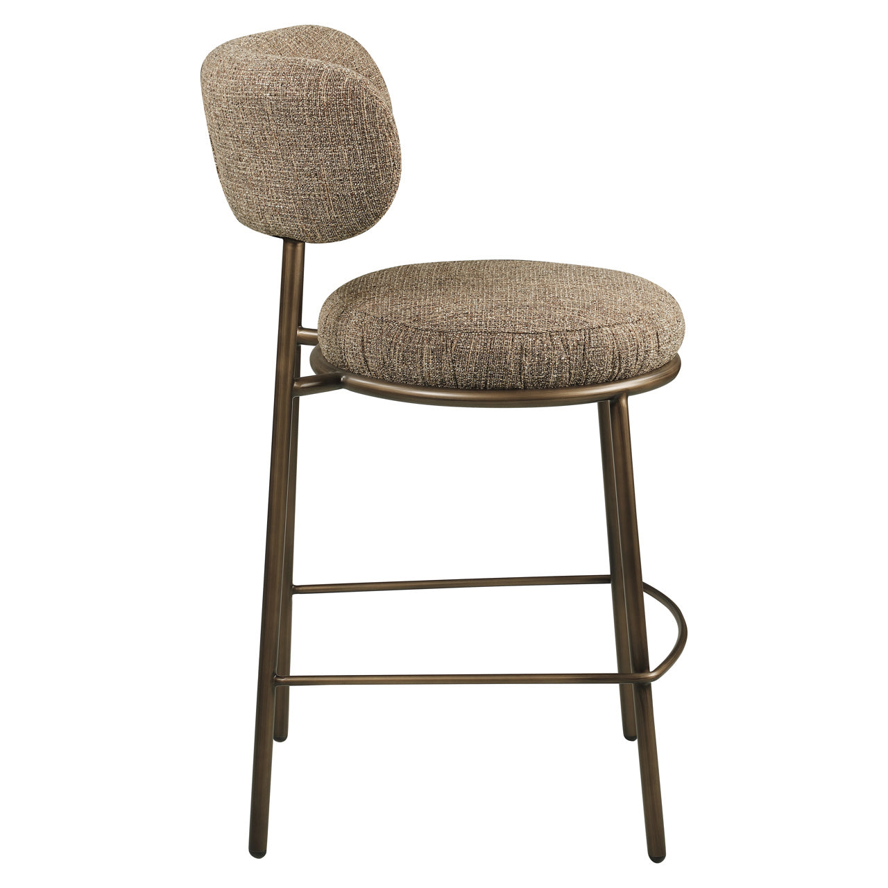 Counter stool Encanto brown tweed