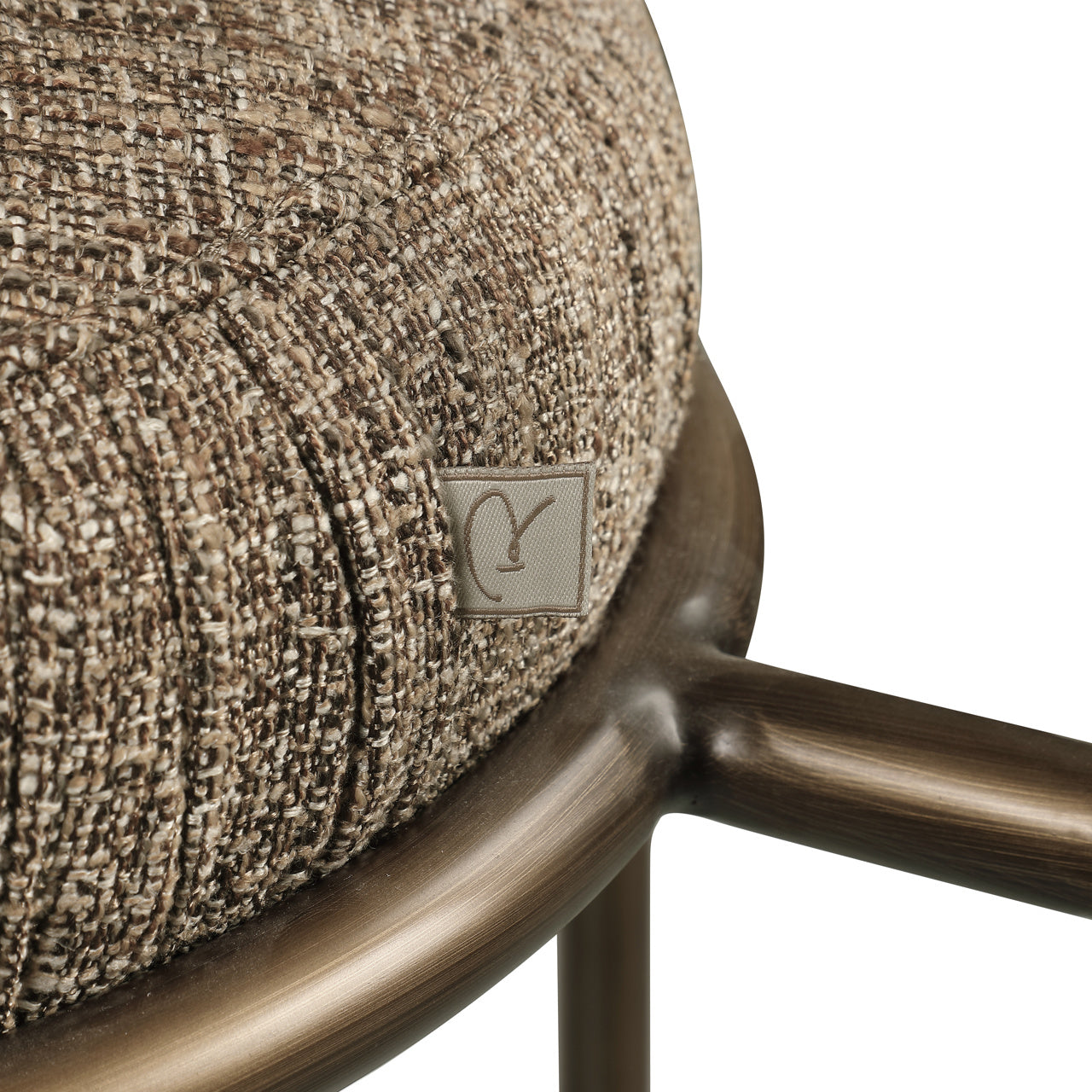 Counter stool Encanto brown tweed