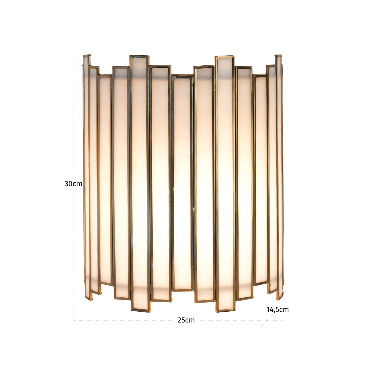 Wall lamp Lima brass antique