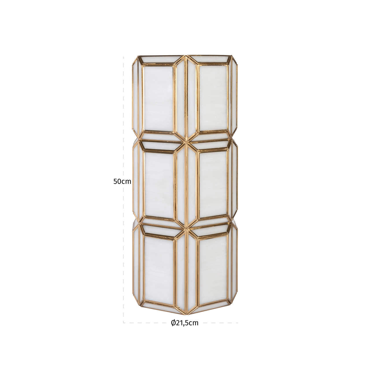 Hurricane light Emilia brass antique large