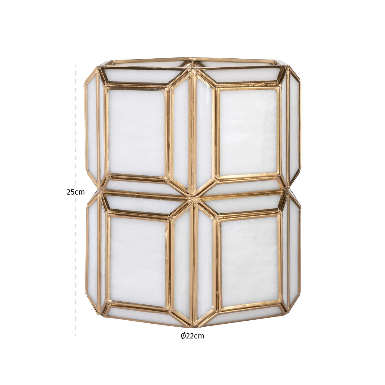 Hurricane light Ariana brass antique small