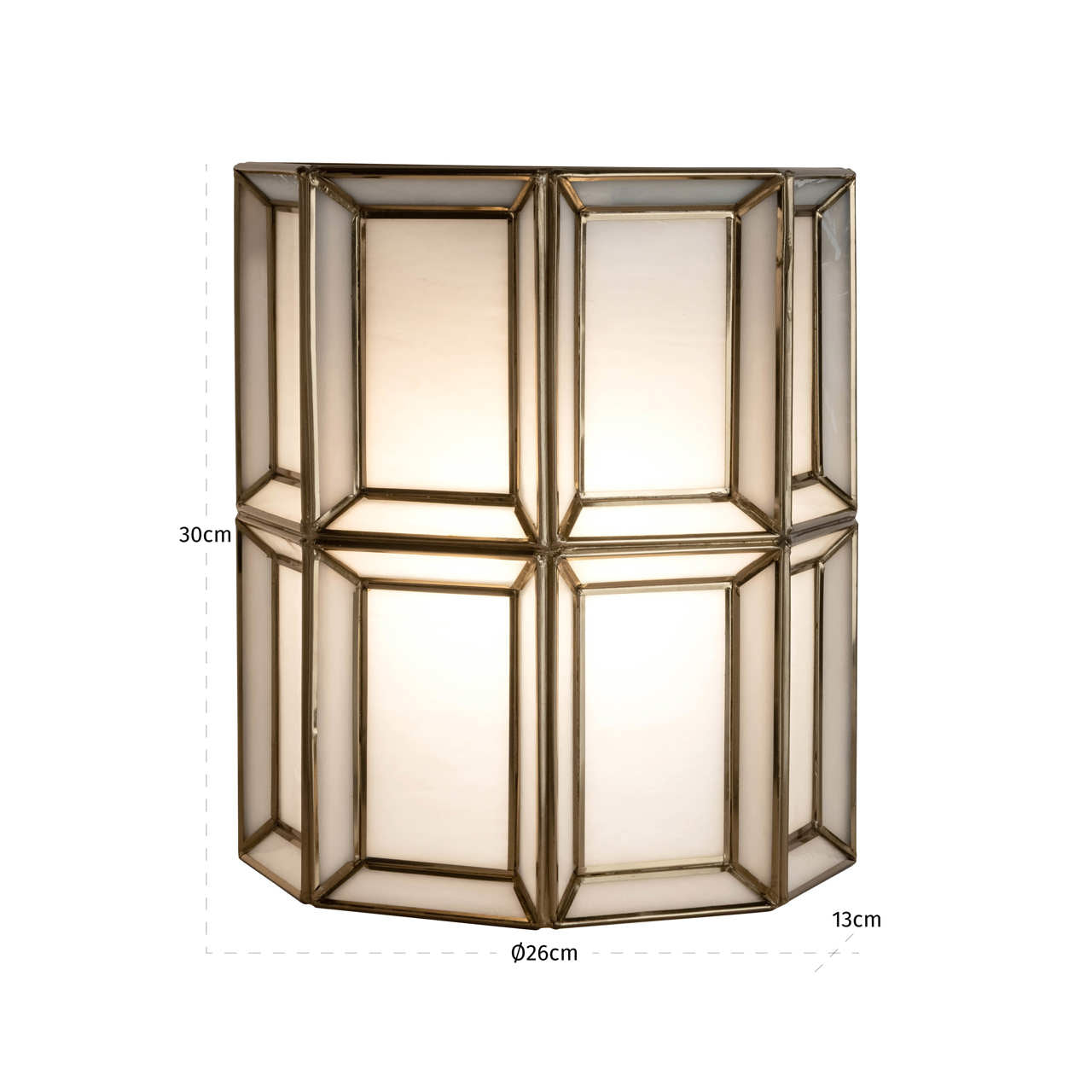 Wall lamp Amara brass antique