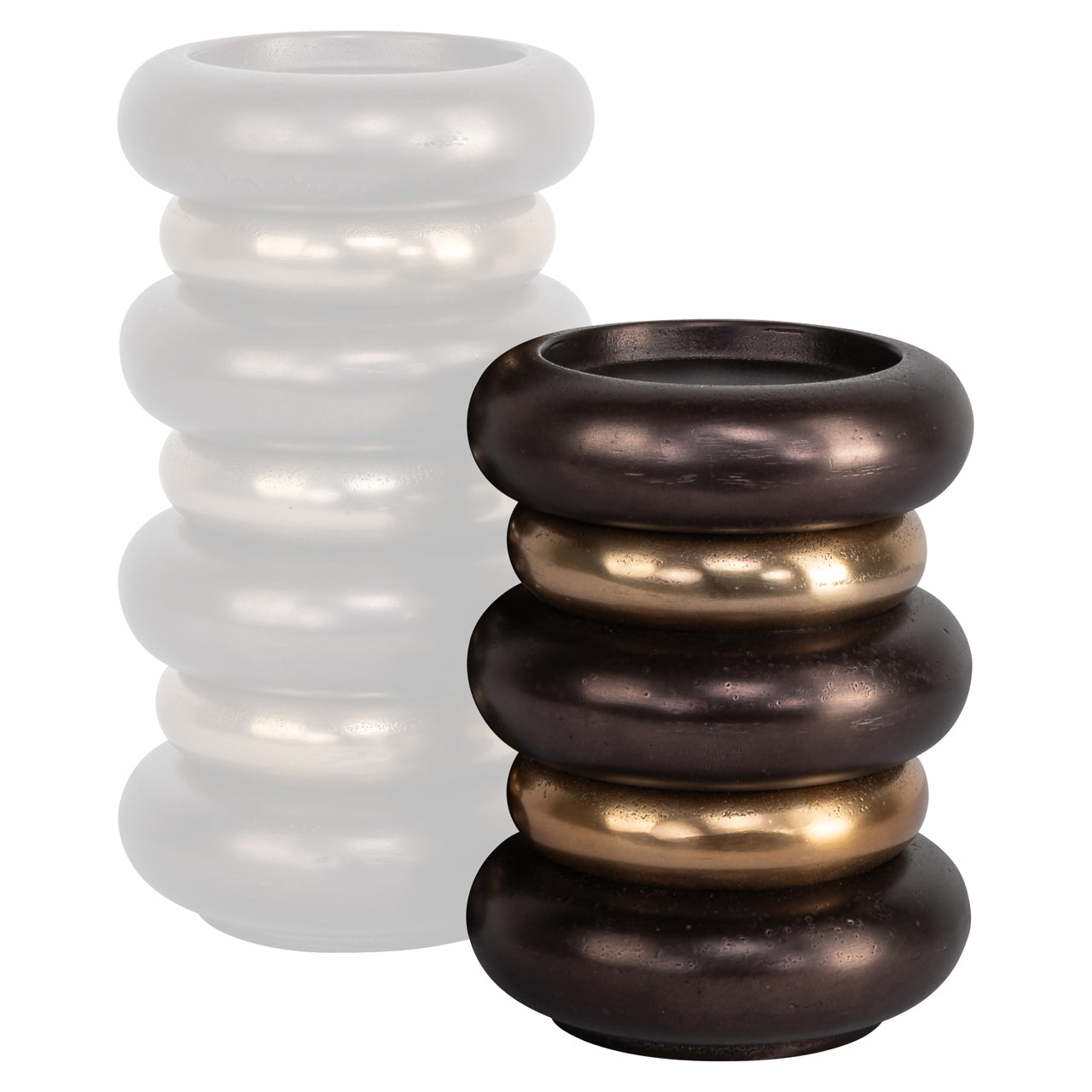 Candle holder Eve bronze small