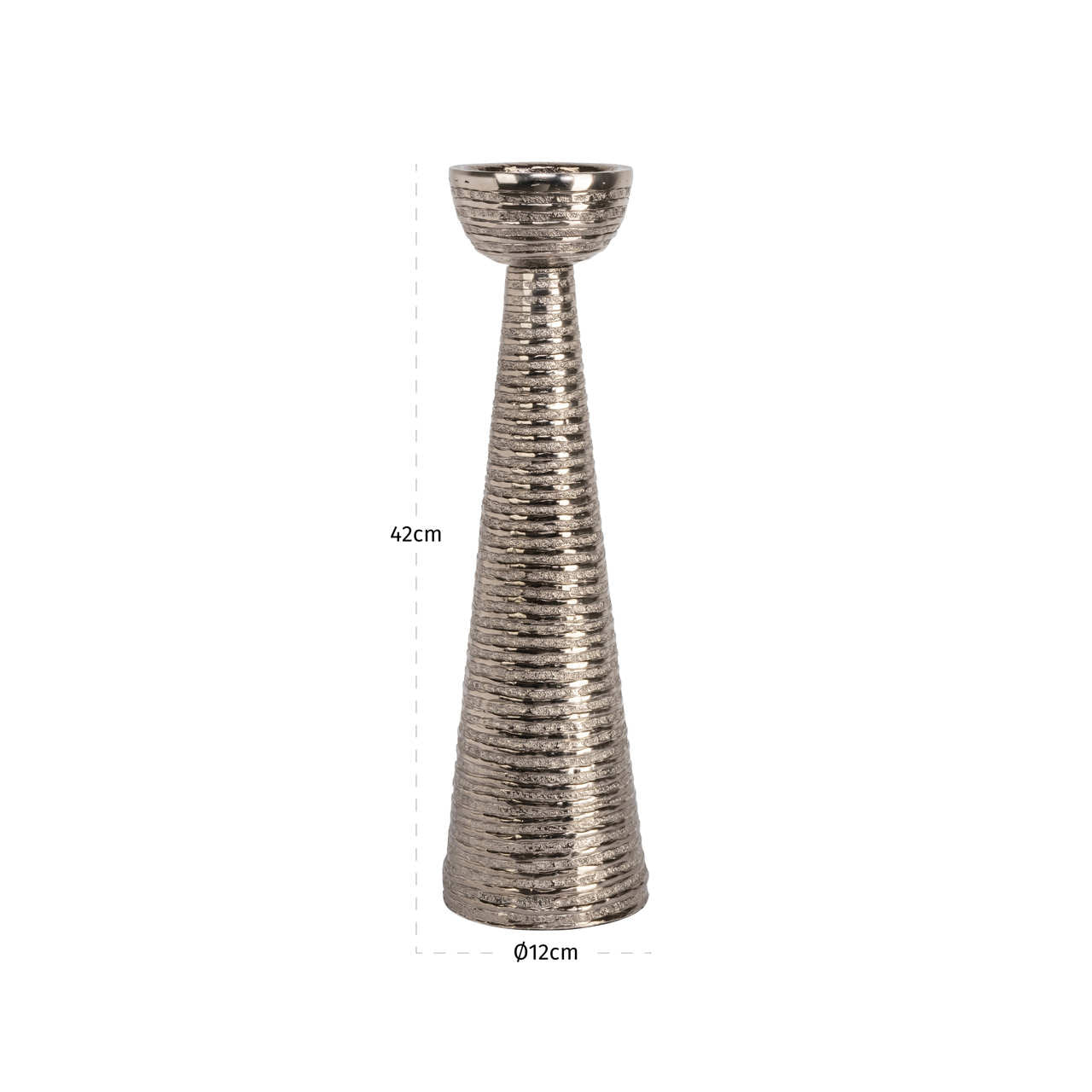 Candle holder Jola brass antique small