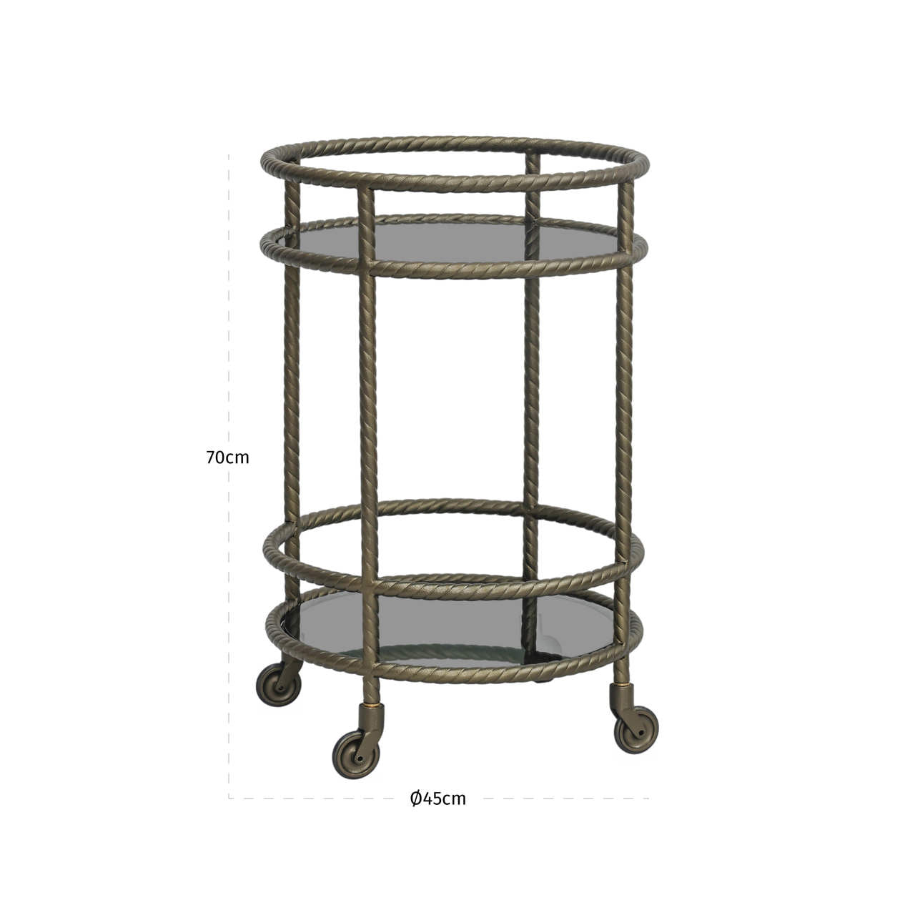 Trolley Macallan brass antique