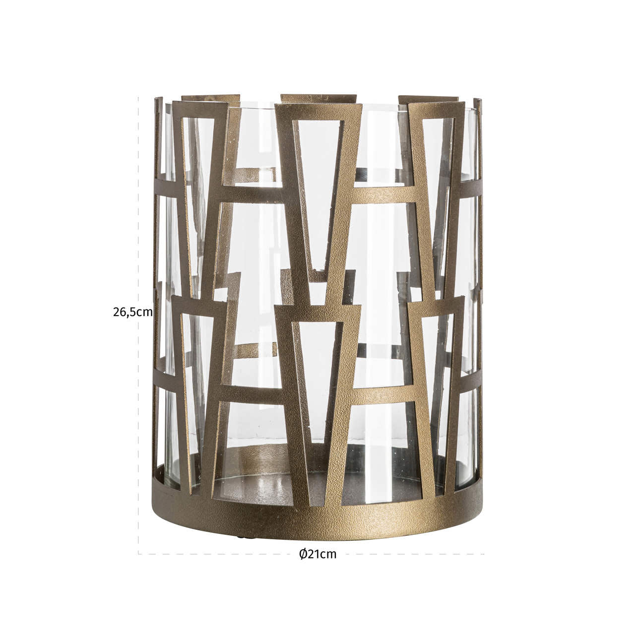 Hurricane light Shandy brass antique small