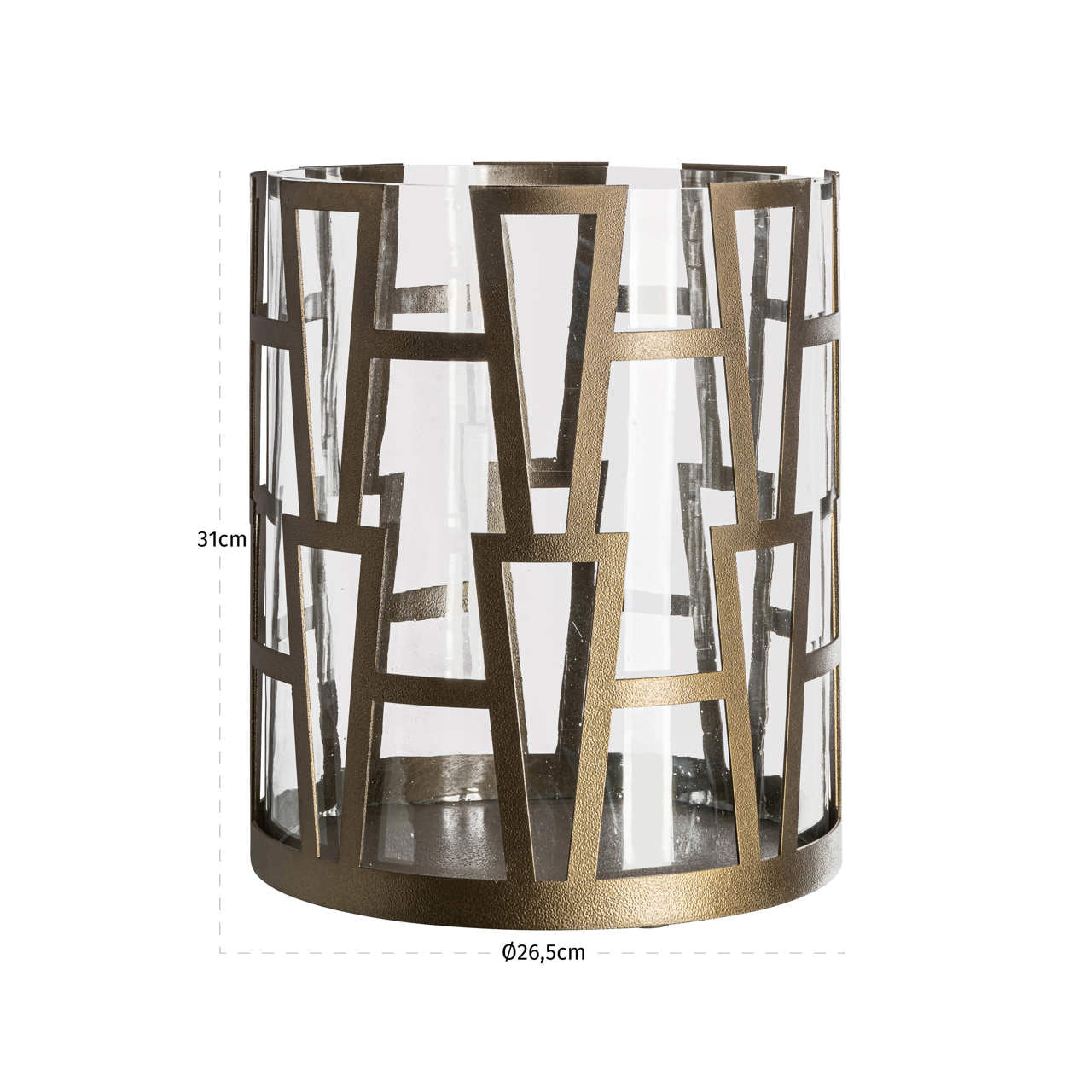 Hurricane light Shandy brass antique big