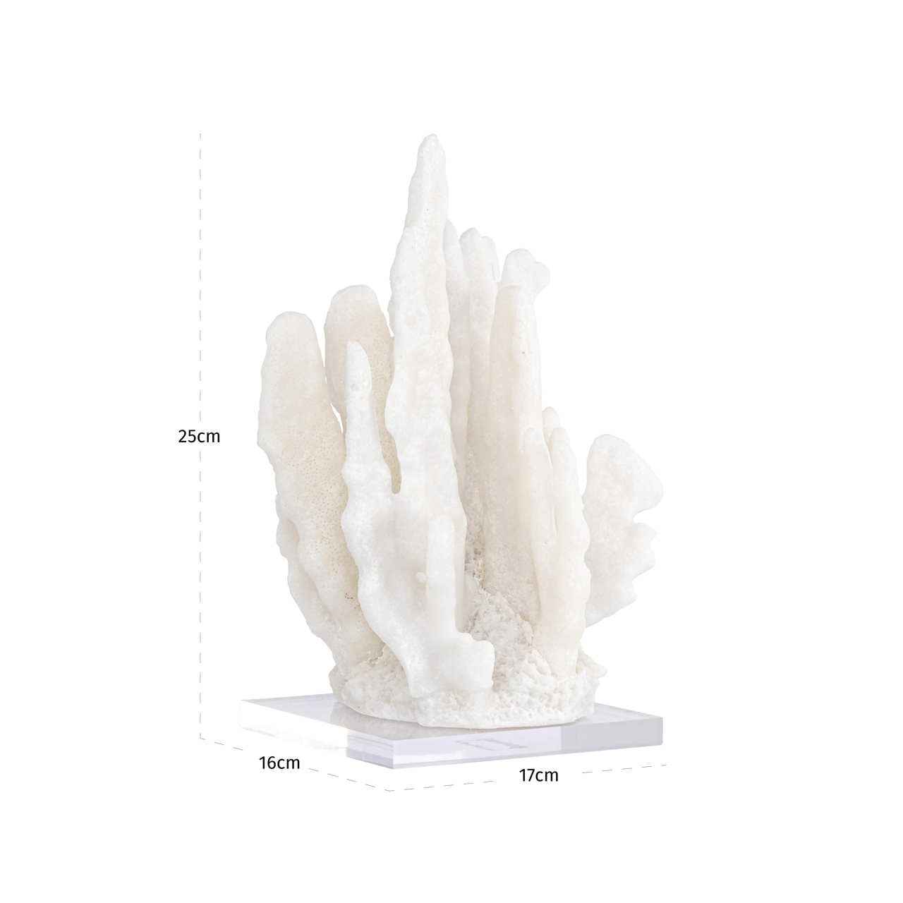 Decorative object Lilly white