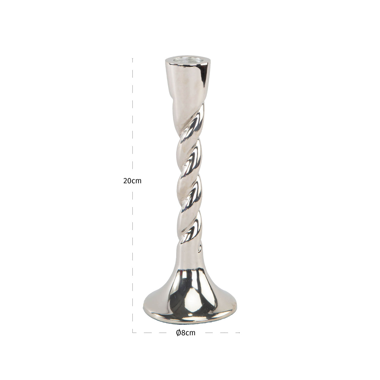 Candle holder Crillon silver small