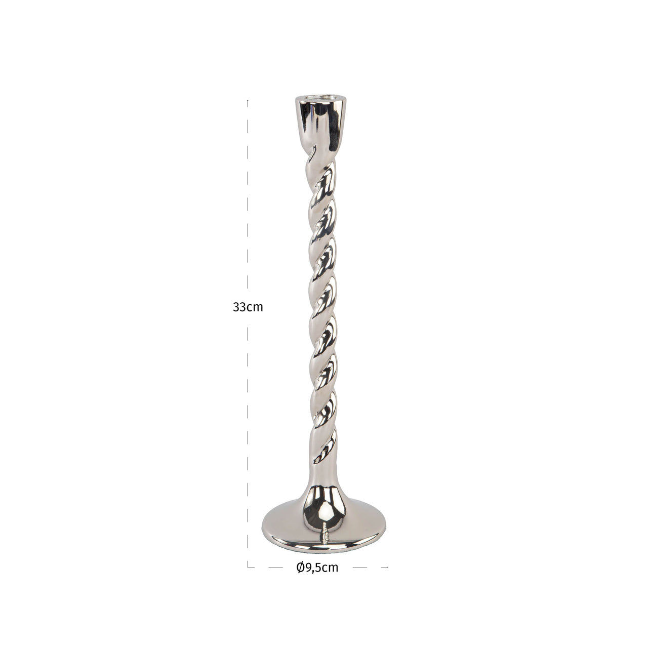 Candle holder Crillon silver large