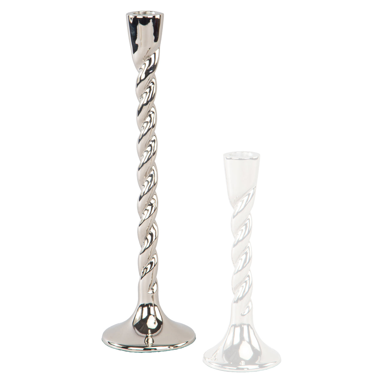 Candle holder Crillon silver large
