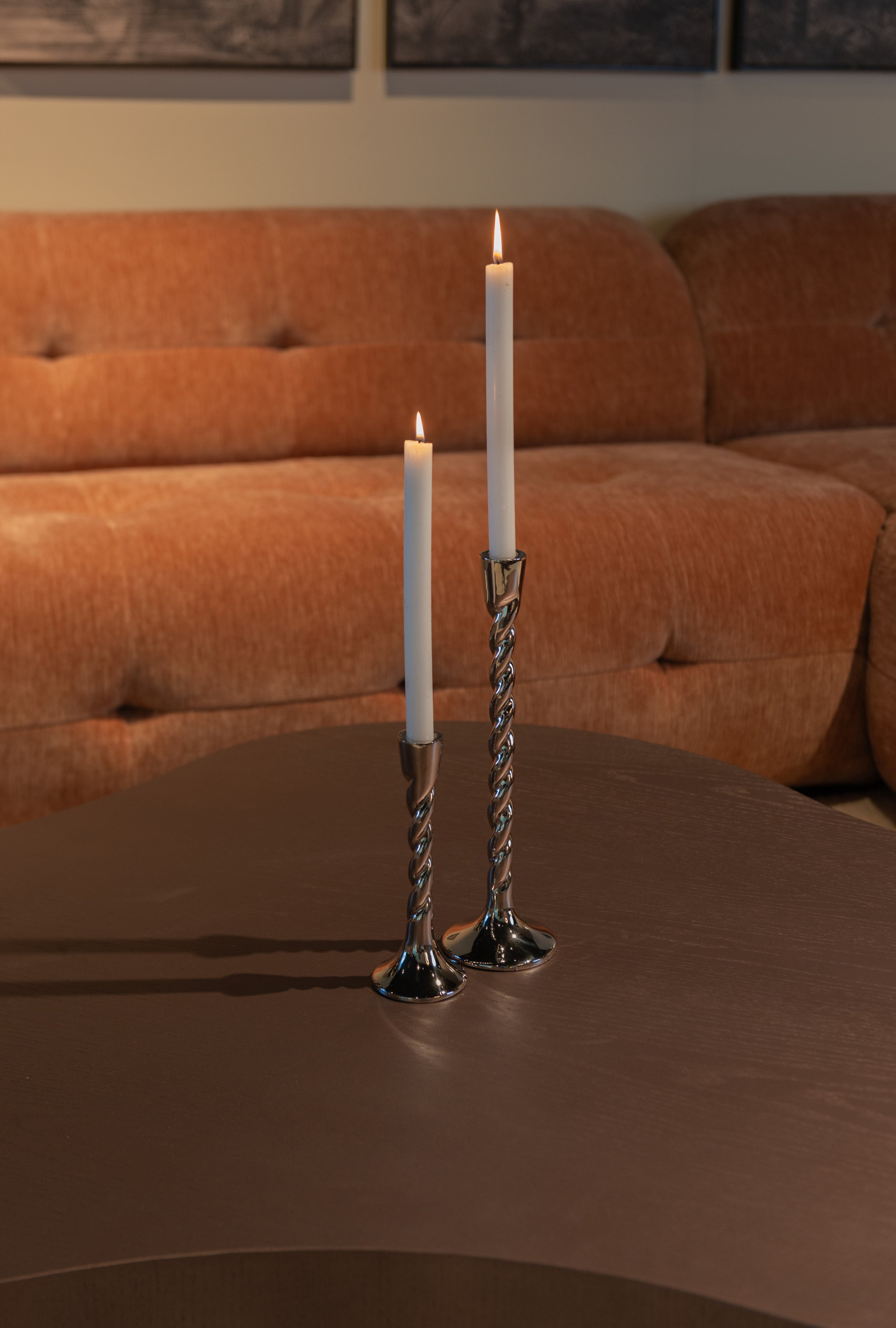 Candle holder Crillon silver small