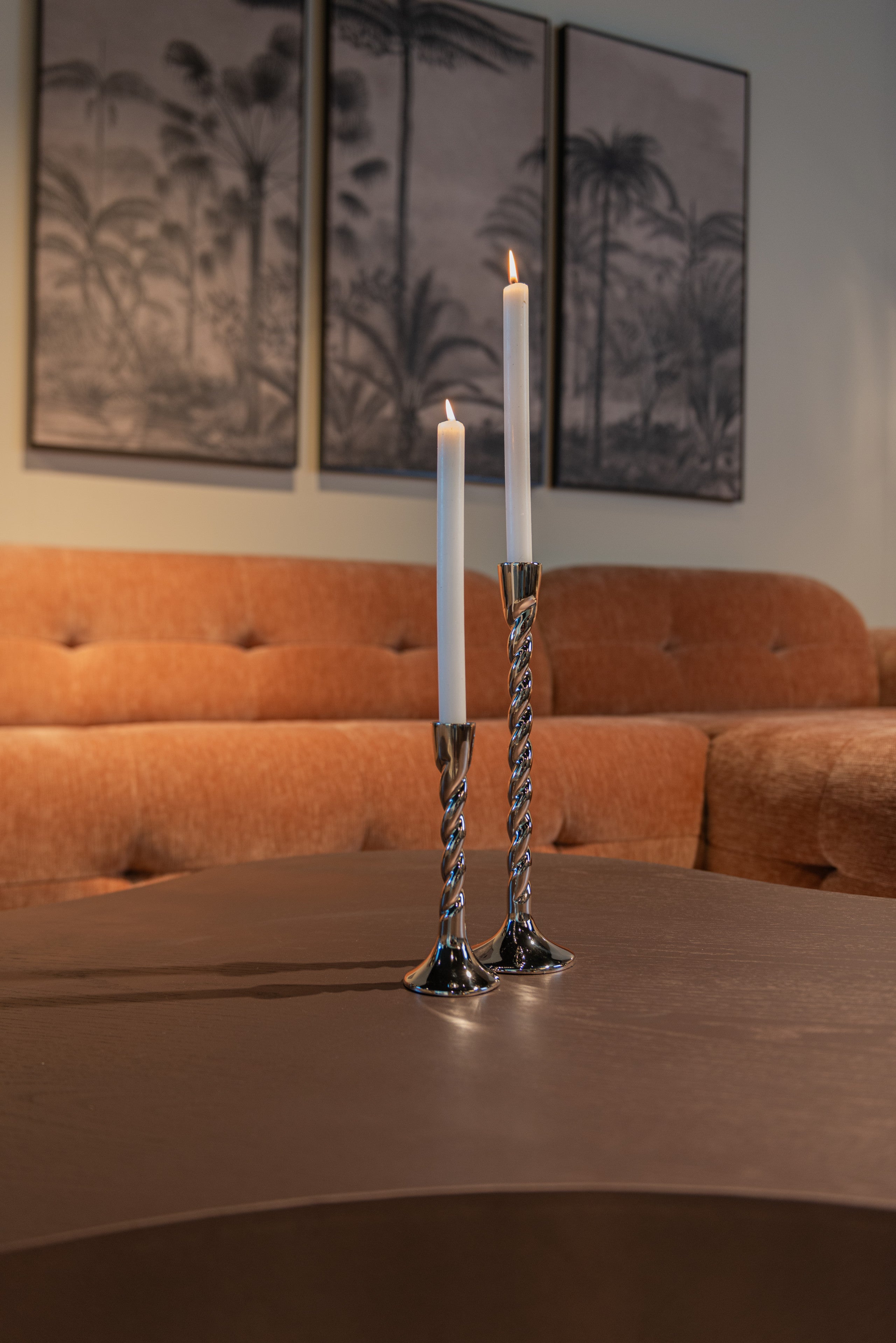 Candle holder Crillon silver small