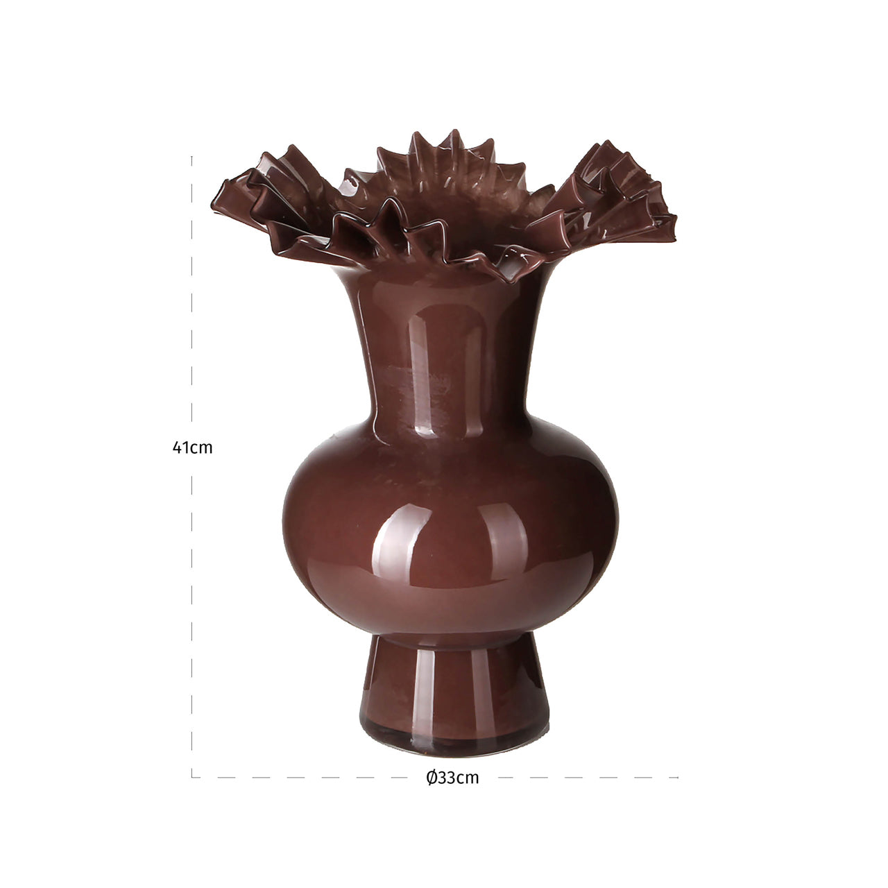 Vase Mira brown