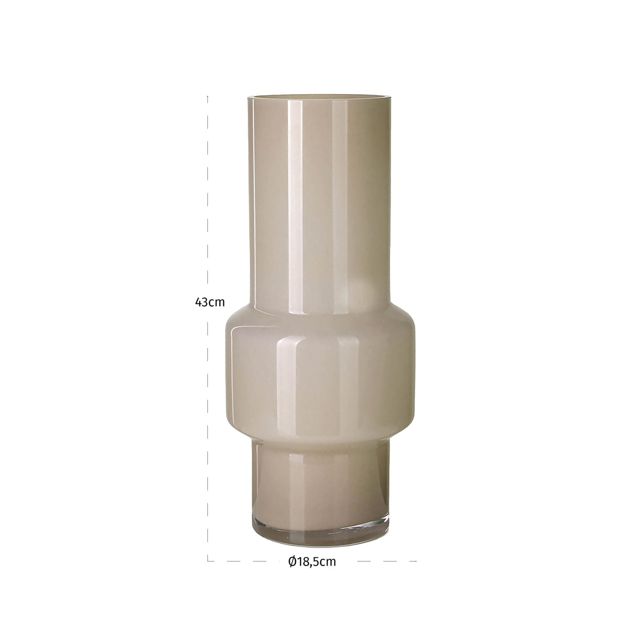 Vase Torra beige large