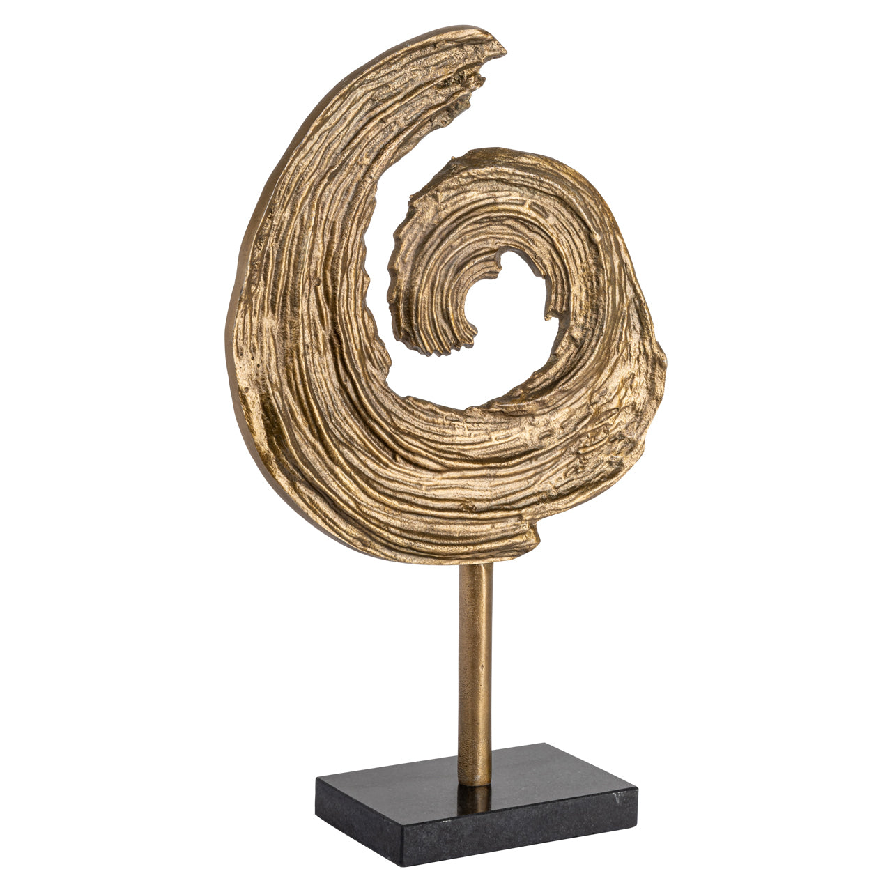 Decorative object Swirl brass antique
