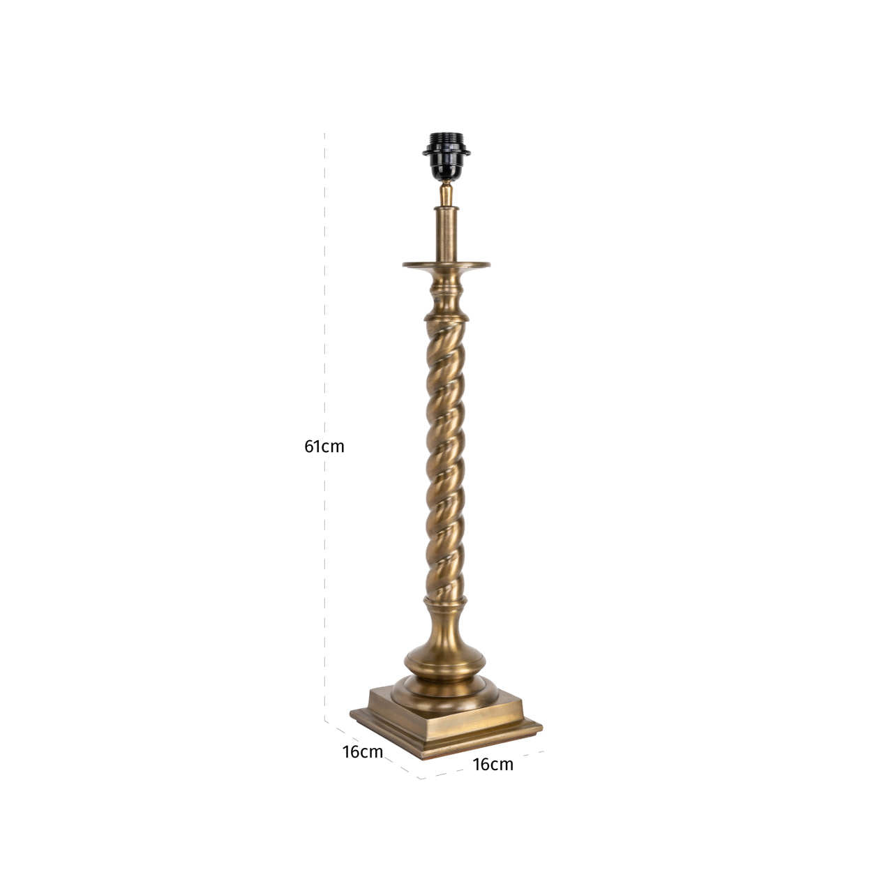 Table lamp Slone brass antique
