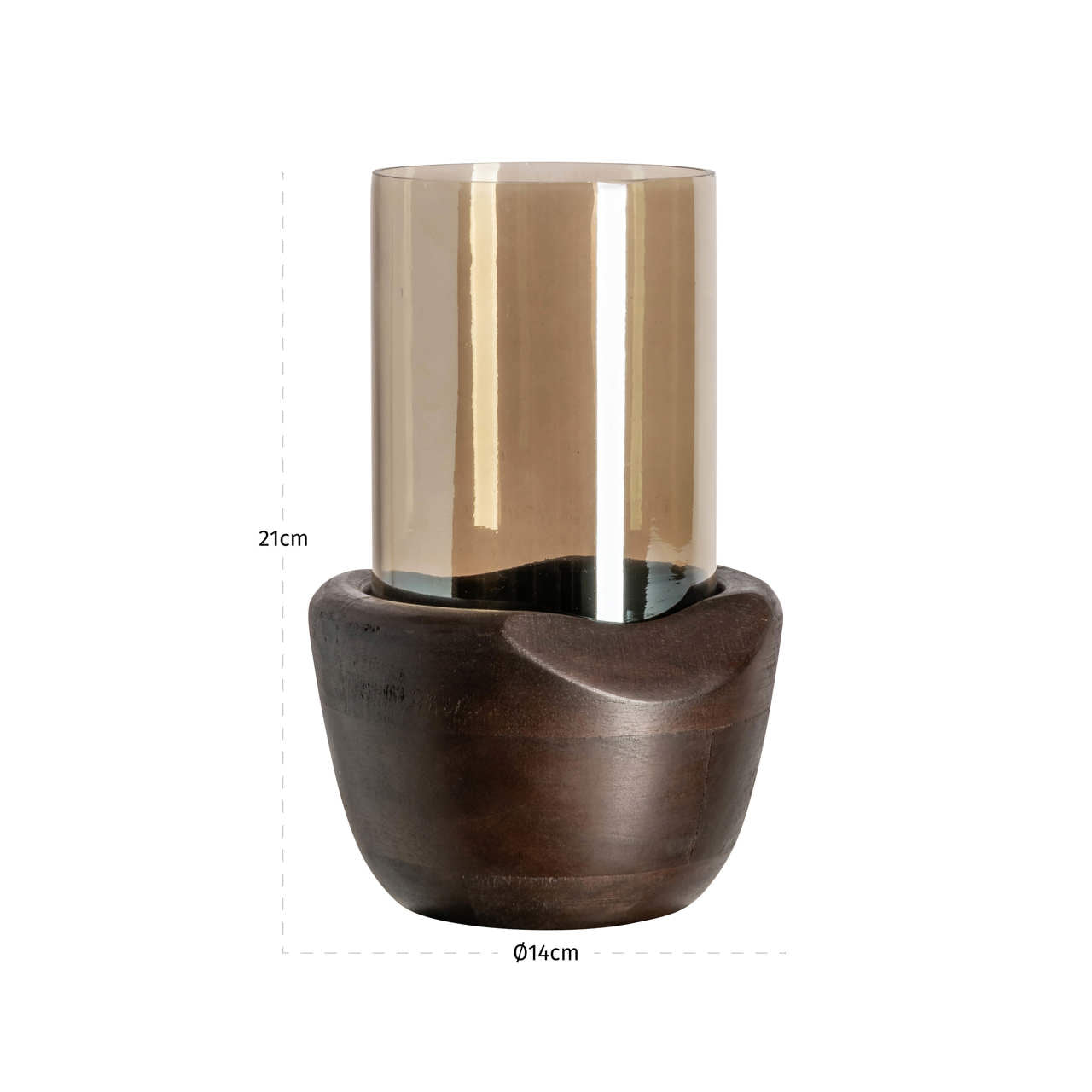 Hurricane light Jade walnut small