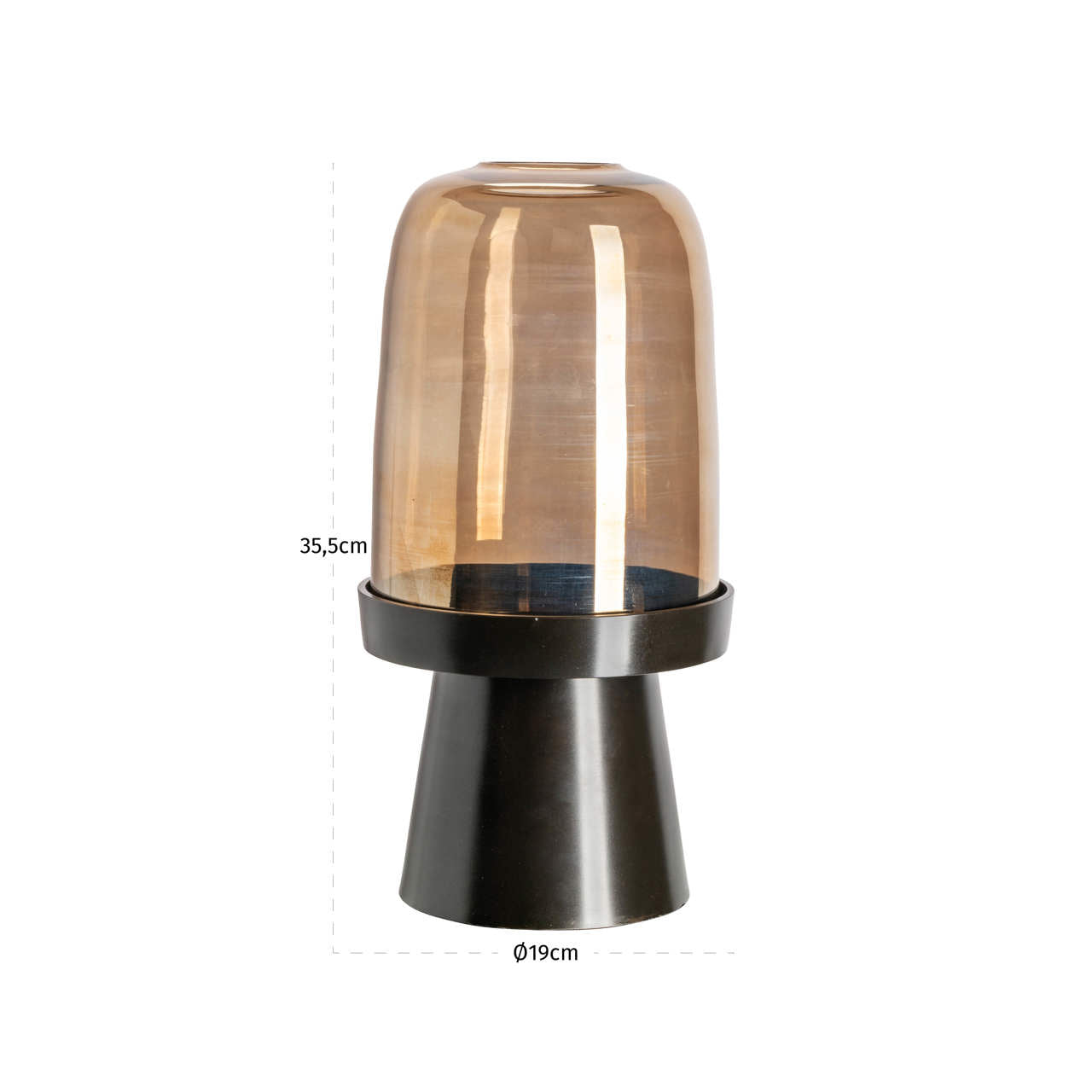 Hurricane light Kate walnut small