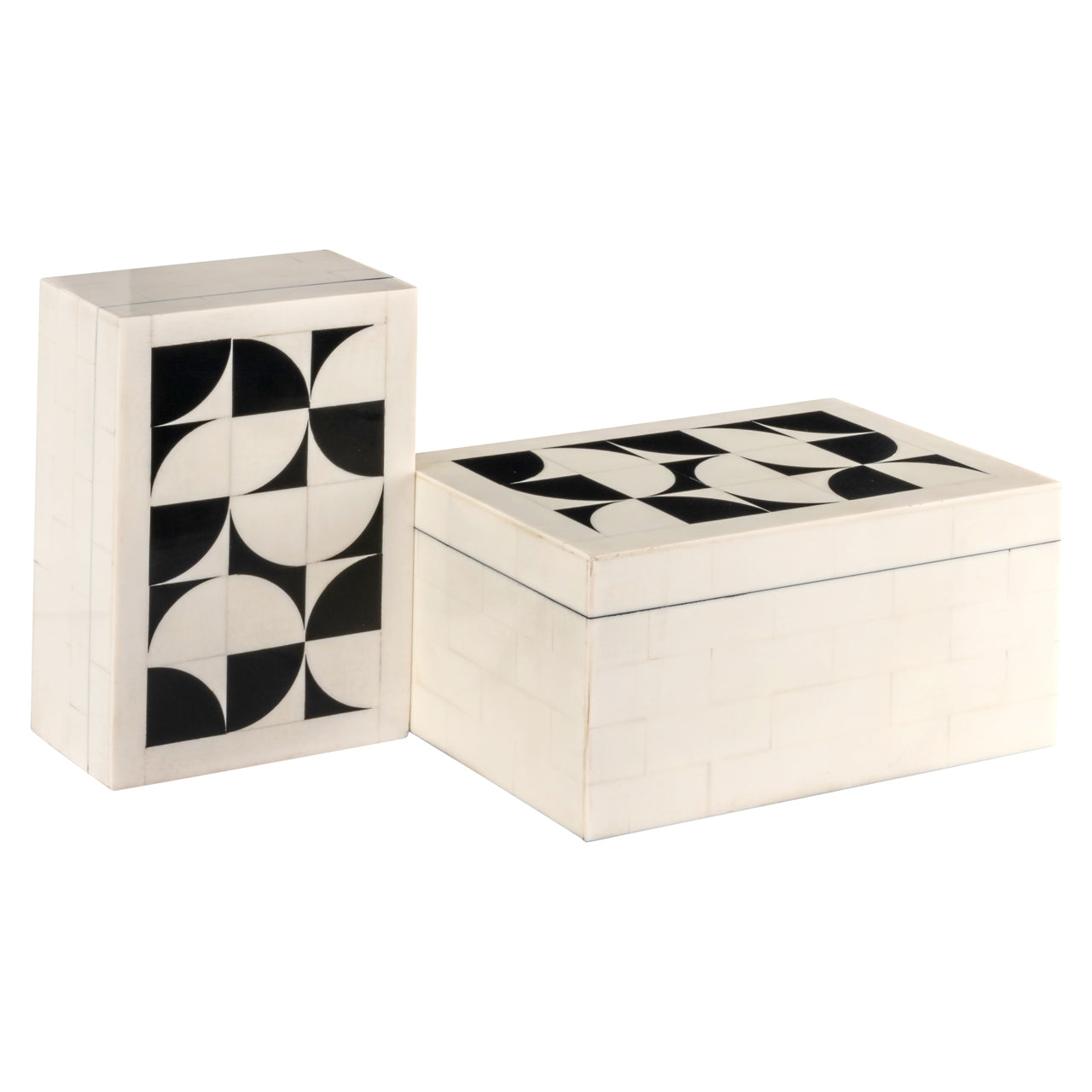 Storage box Flake white (Set of 2)