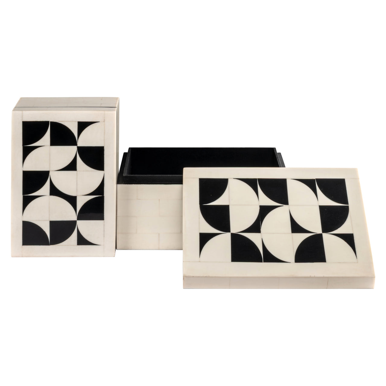Storage box Flake white (Set of 2)