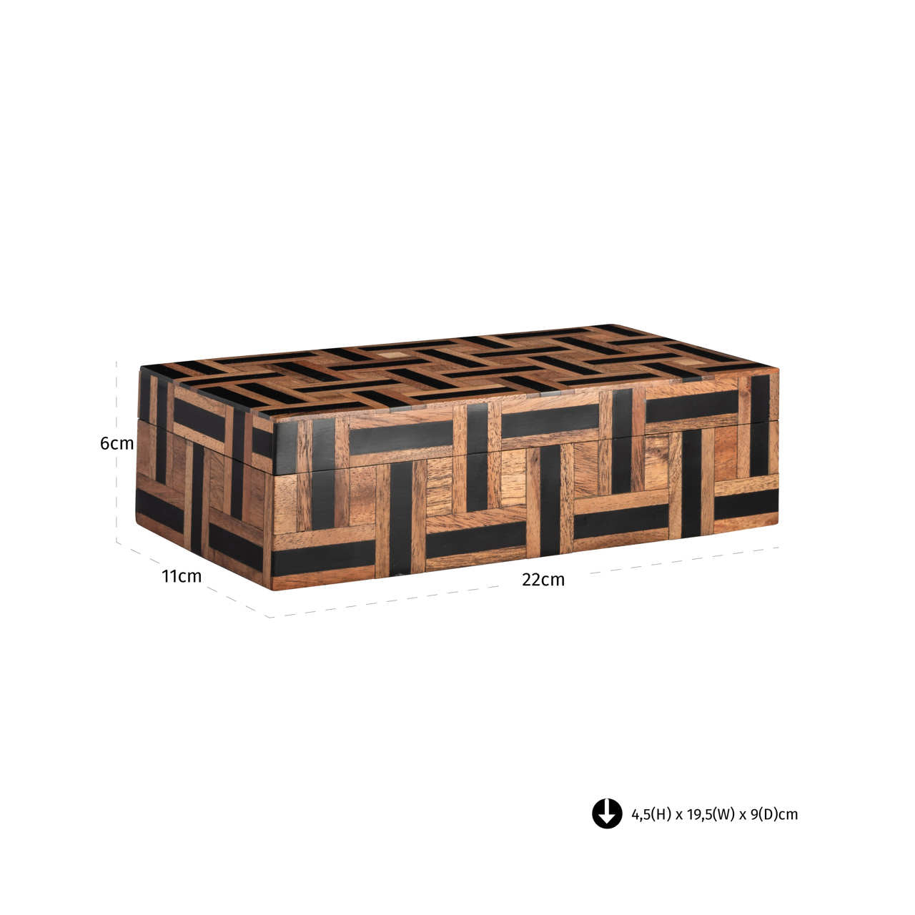 Storage box Floor brown small