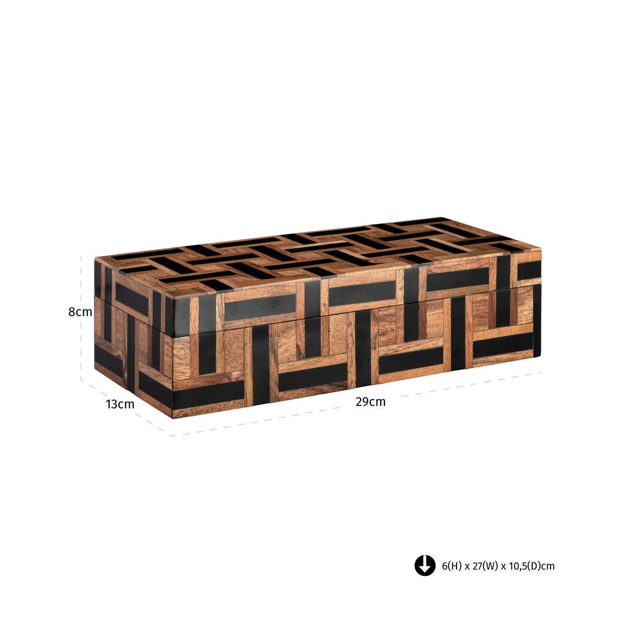 Storage box Floor brown large