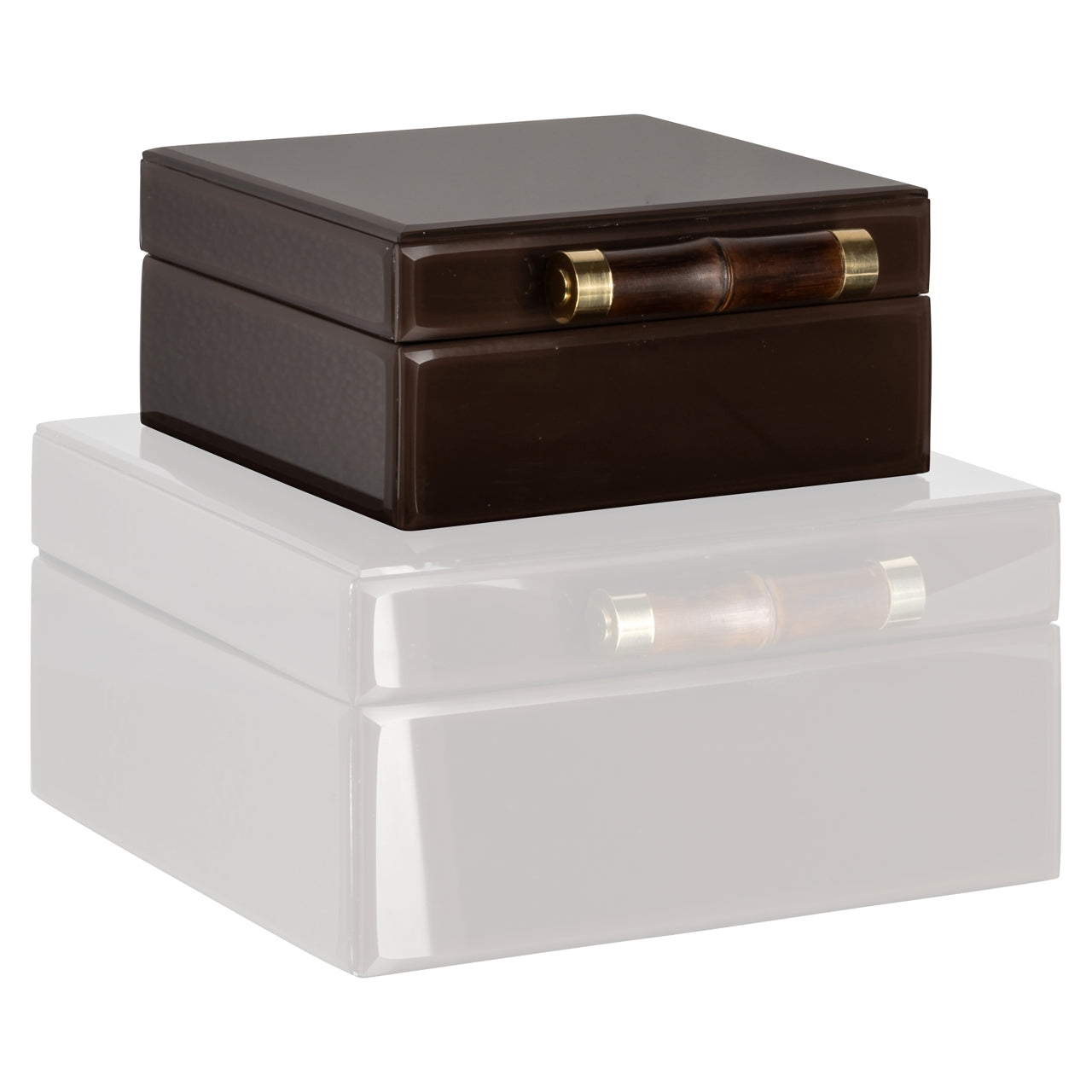 Storage box Echo dark brown small