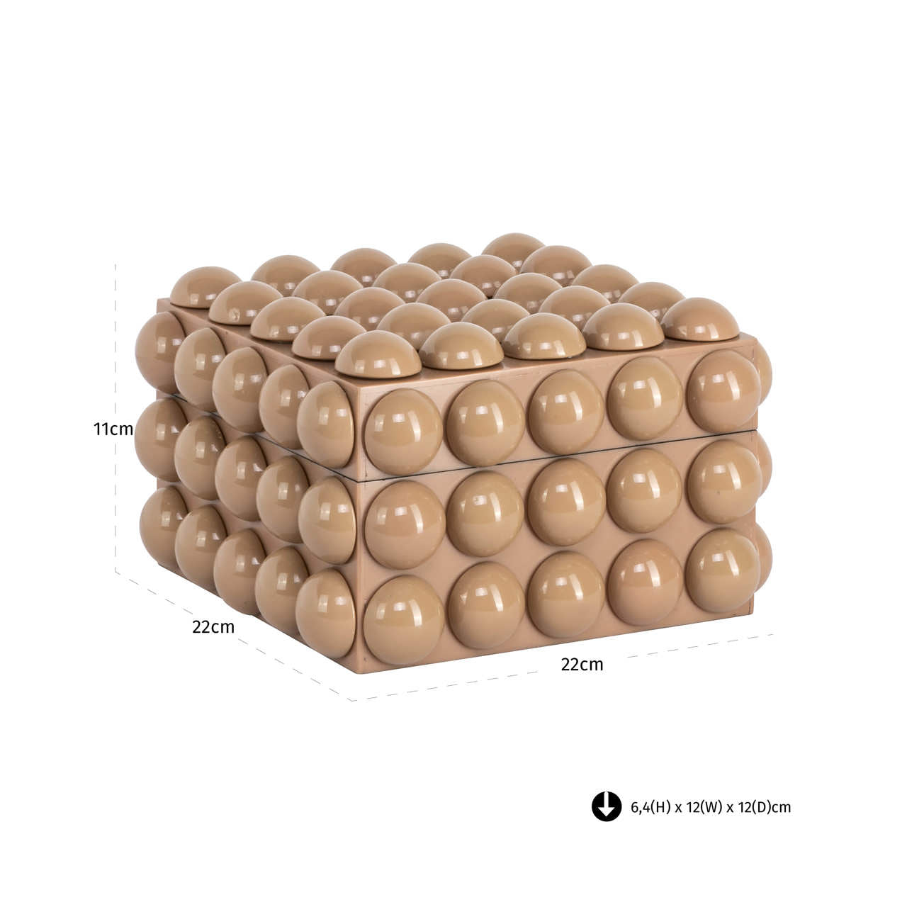 Storage box Ash beige small