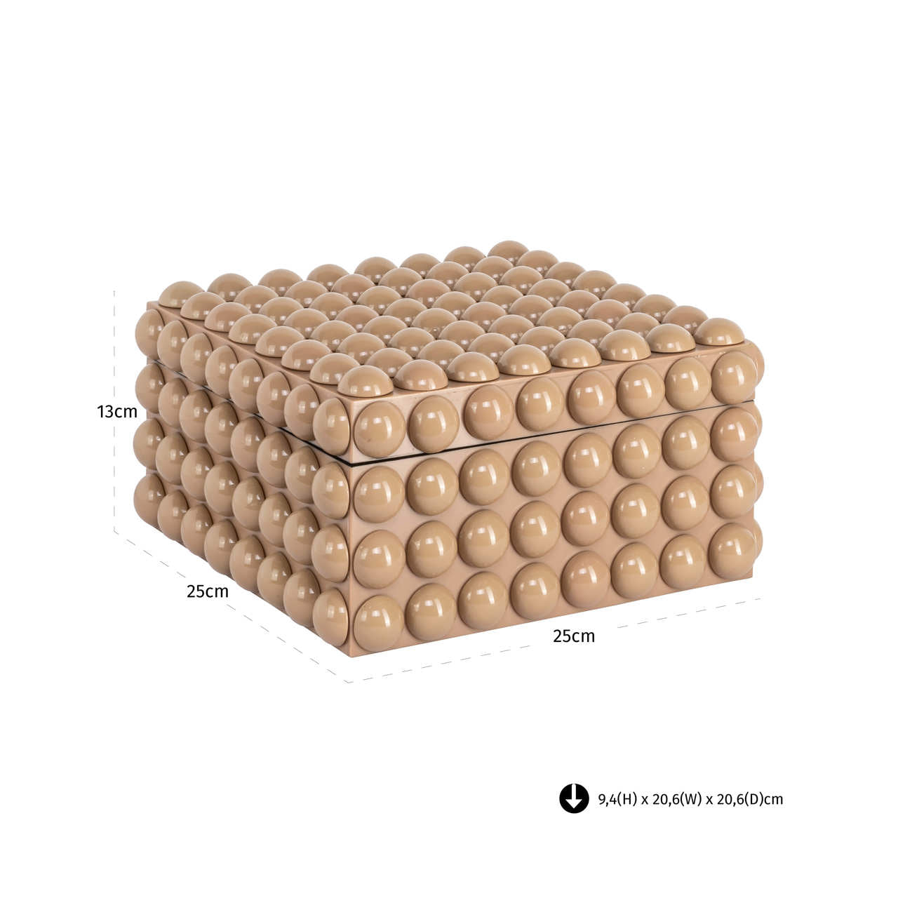 Storage box Ash beige large