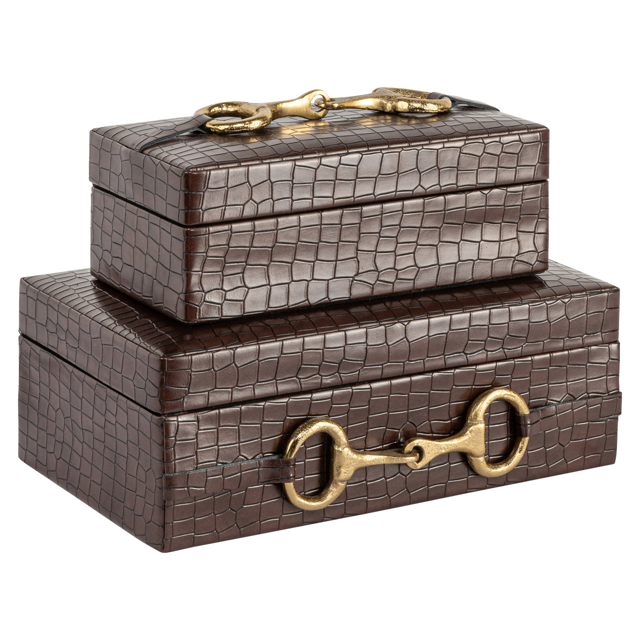 Storage box Rex dark brown small