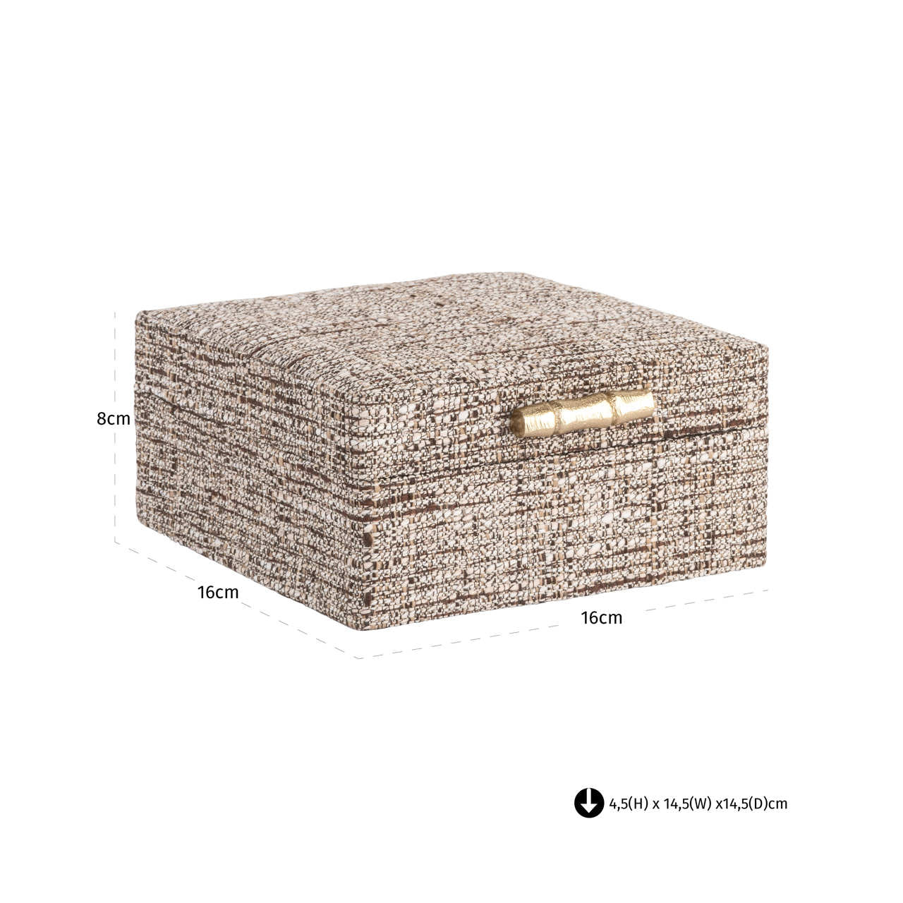 Storage box Chalenny brown small