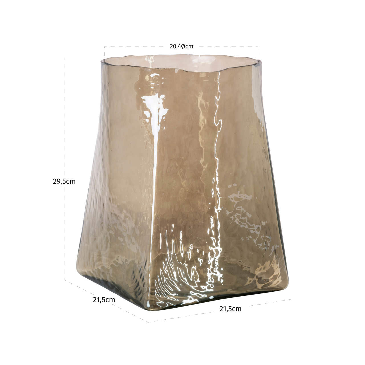 Vase Elara smoke small