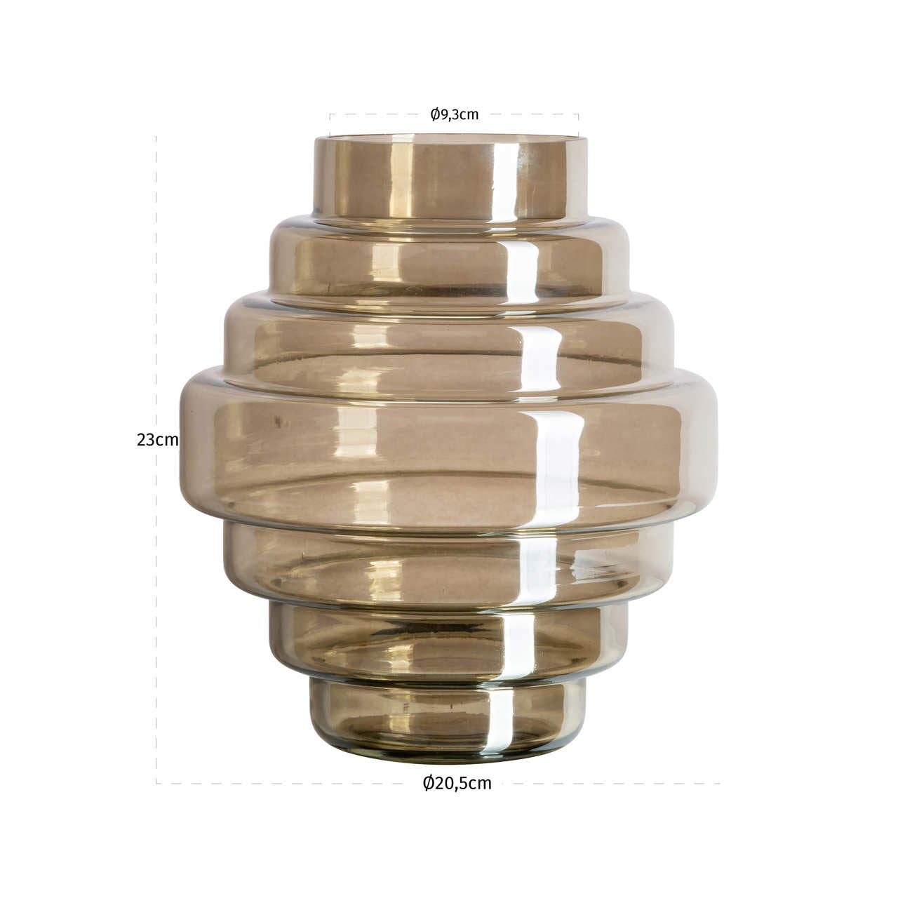 Vase Liosa smoke small
